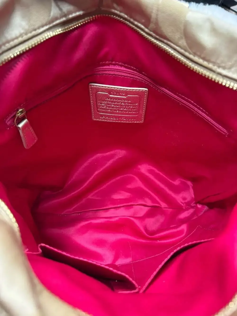 Coach Poppy Daisy Applique Spotlight Tote Bag F21101